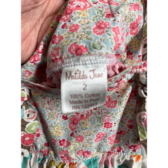 Matilda Jane Girls Ginger Knot Dress Size 4 RARE Made In Peru - Picture 6 of 6